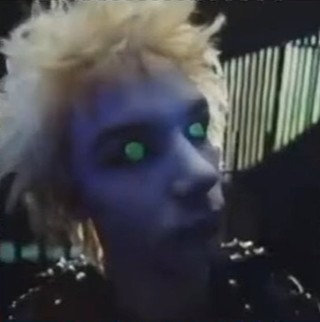 Still from the 1979 Lee Cooper jeans television advert featuring Gary Numan